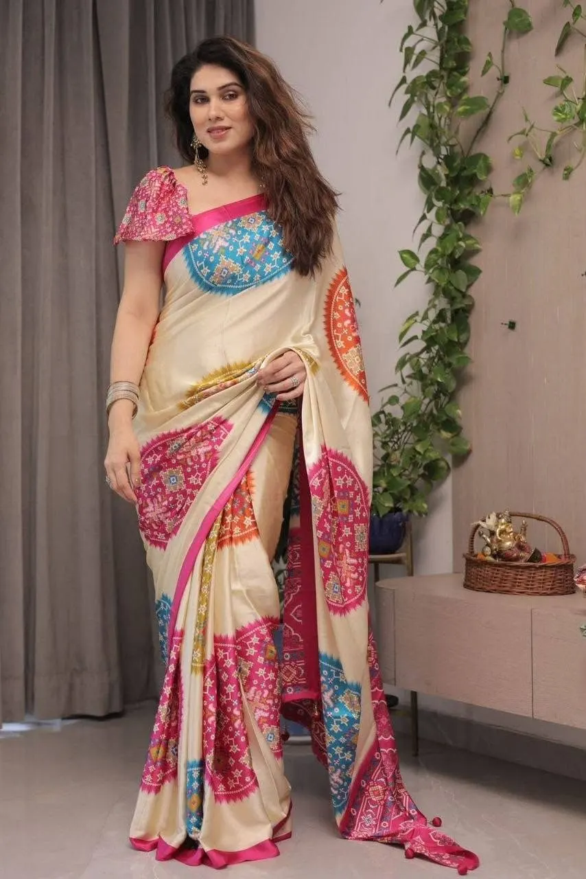 Carnival Satin Saree